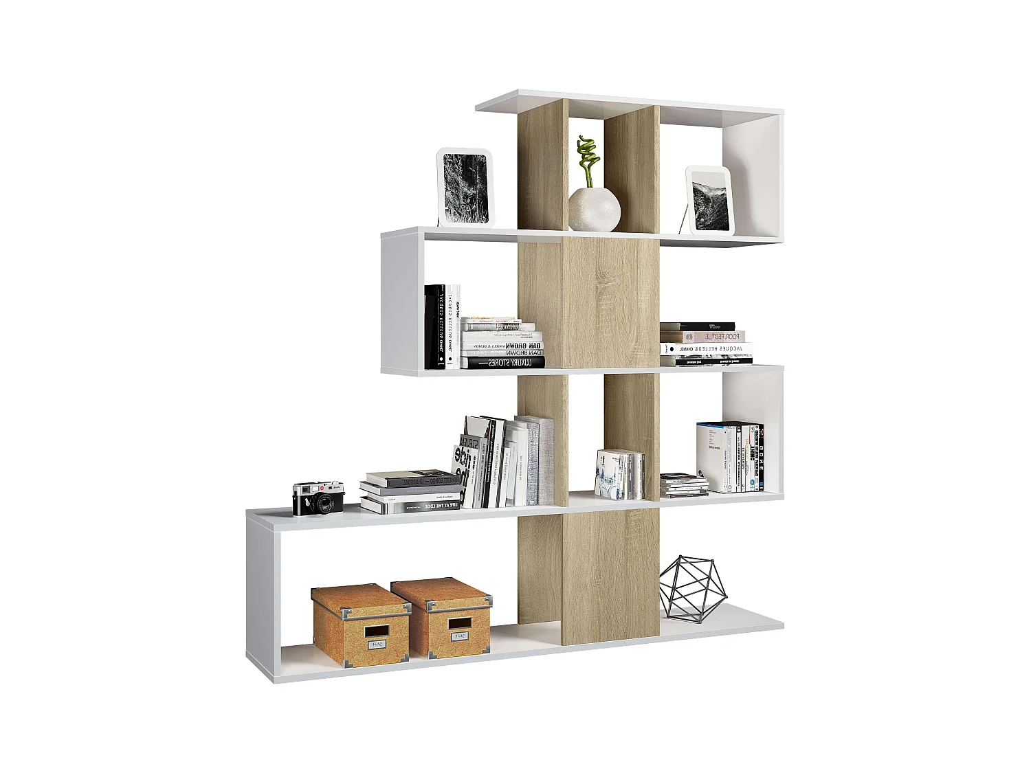 Mueble Aux Microondas Cocina c/Ruedas Roble y Negro 79x79x40 cm