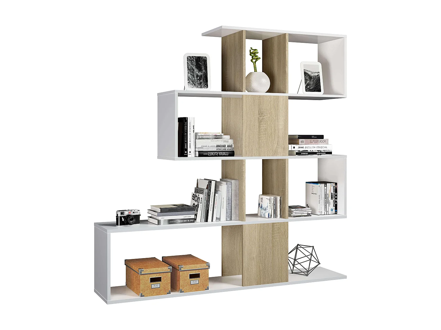 Mueble Aux Microondas Cocina c/Ruedas Roble y Negro 79x79x40 cm