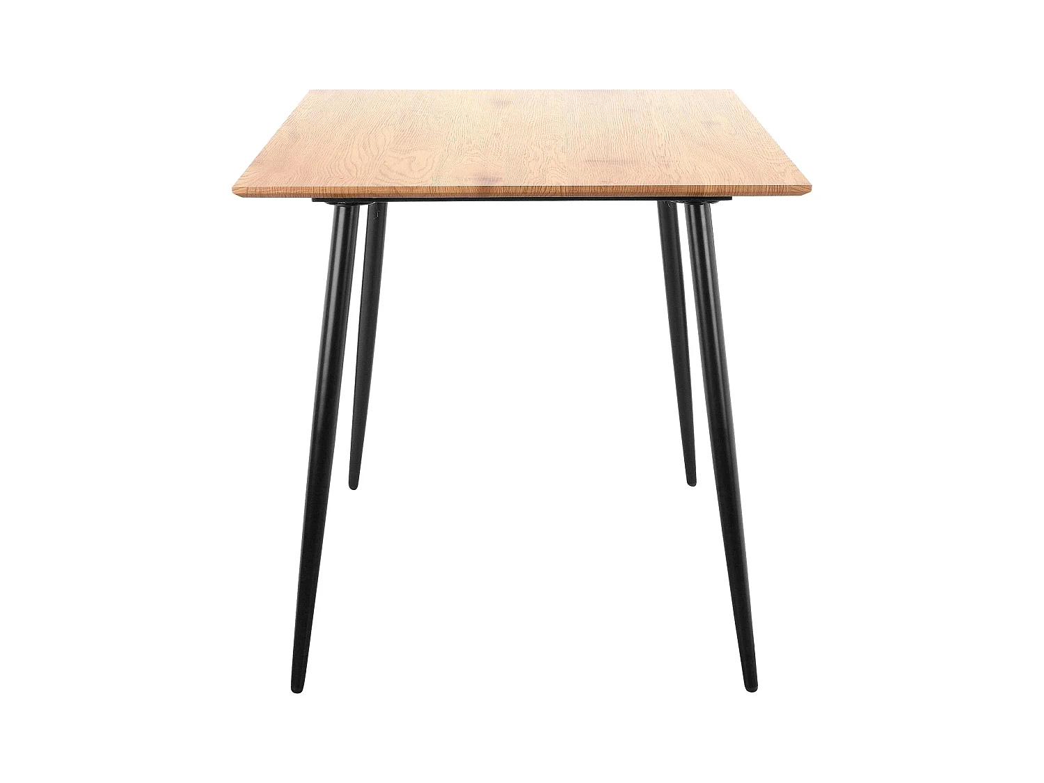 Monza|Table à manger 120x80 cm 6 personnes en MDF chêne noirs