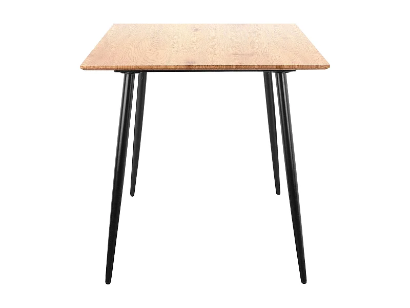 Monza|Table à manger 120x80 cm 6 personnes en MDF chêne noirs