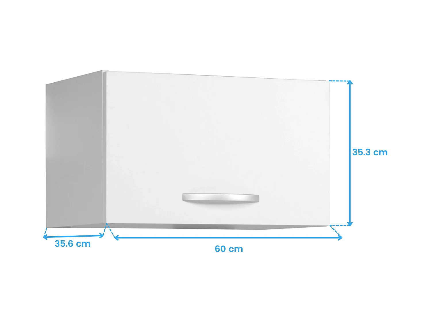 Cocina modular blanco Eko melamina con encimera 6 módulos 180 cm ancho