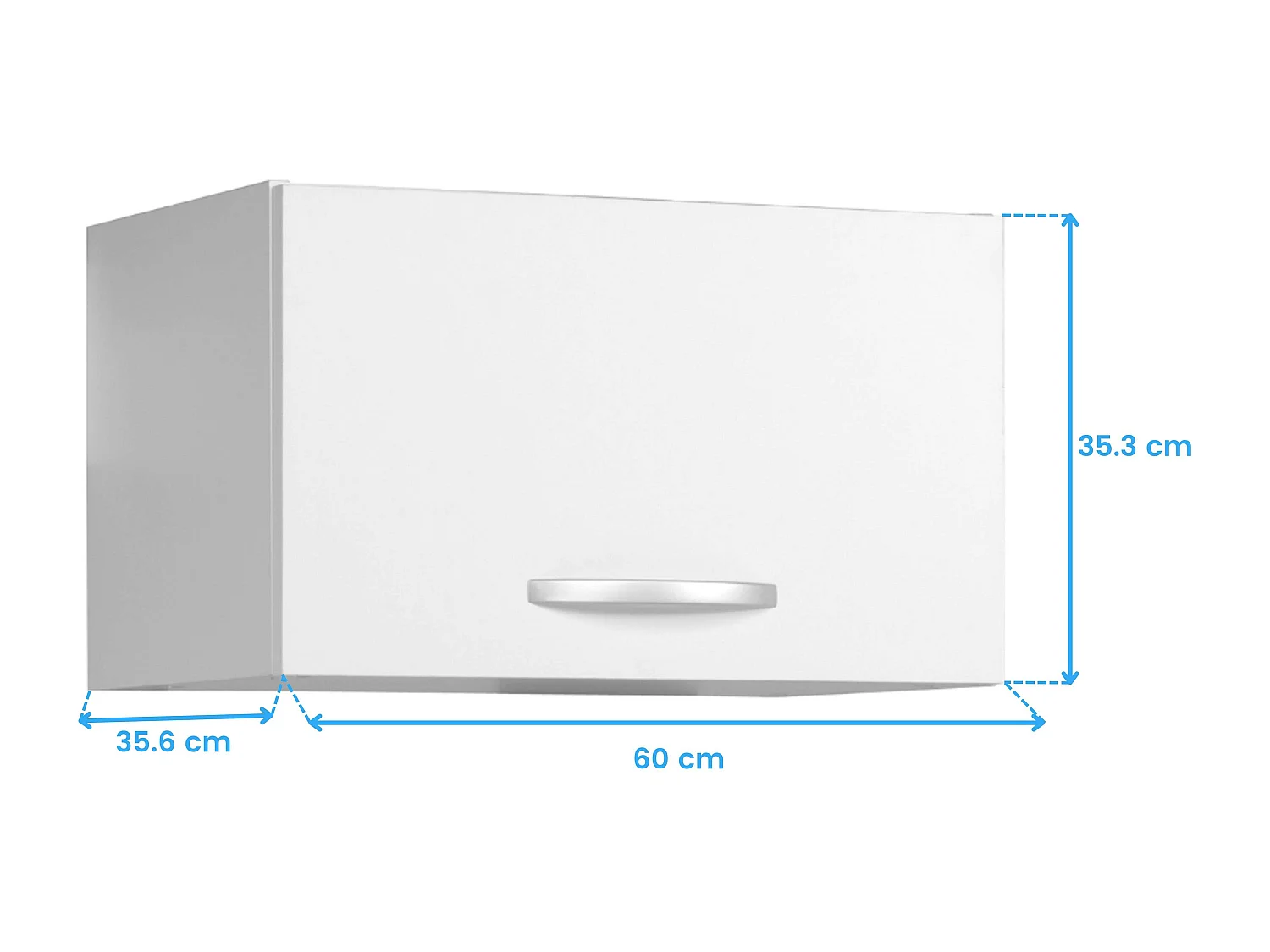 Cocina modular blanco Eko melamina con encimera 6 módulos 180 cm ancho
