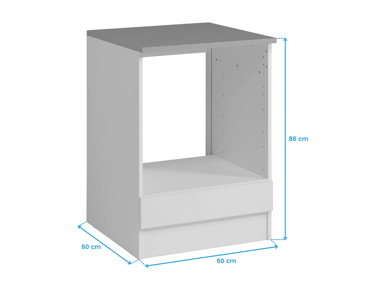 Cocina modular blanco Eko melamina con encimera 6 módulos 180 cm ancho