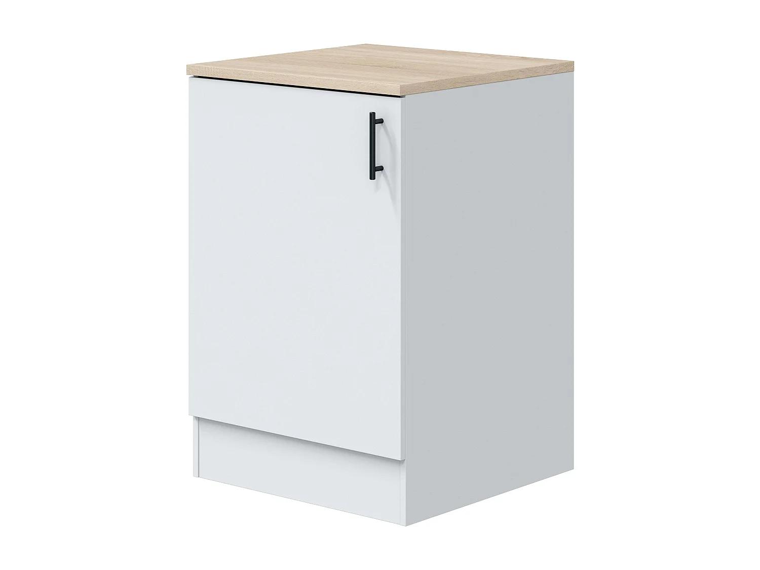 Conjunto Muebles Cocina Kira Estilo Nórdico Blanco Brillo y Roble Canadian