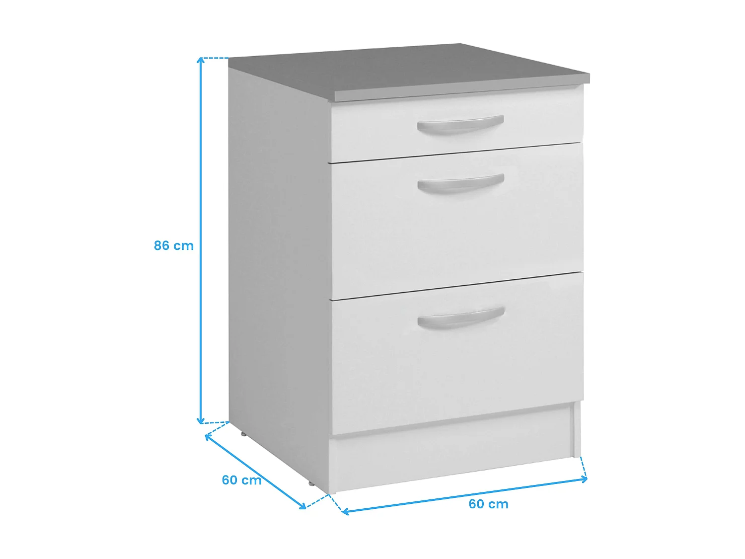 Cocinas Completas Blanco Mate, 5 Muebles 180 cm, Módulos Individuales