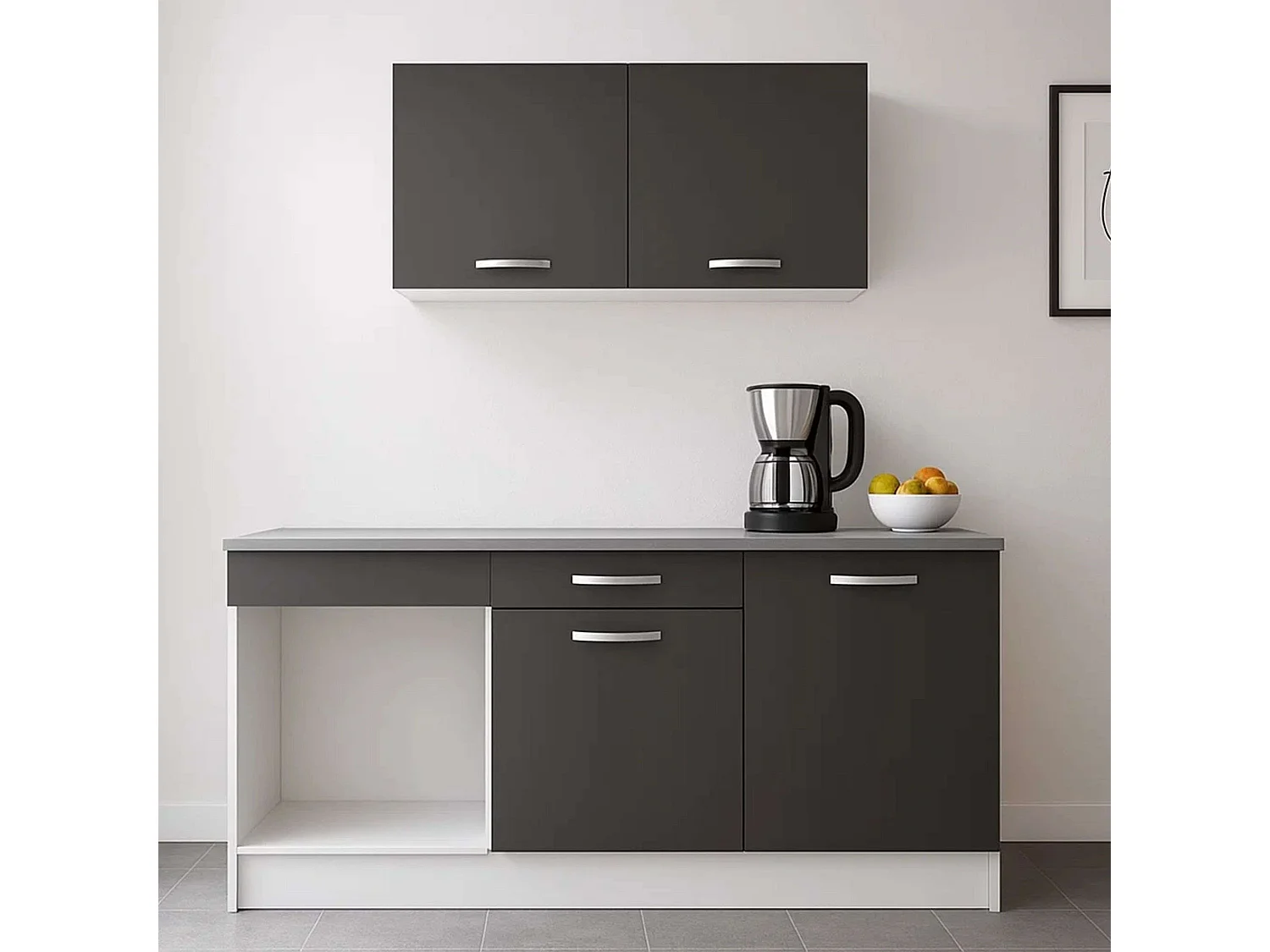 Cocina Modular Block Eko Blanco Gris 180 cm
