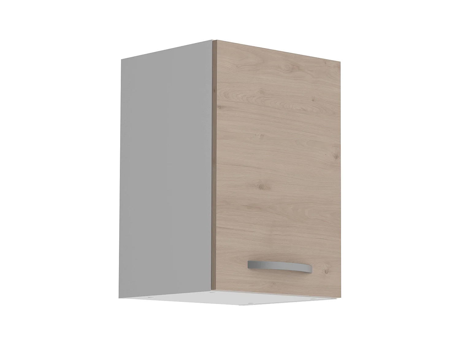 Pack Muebles Cocina Eko Moderno Blanco Mate/Roble Jackson Fregadero Horno