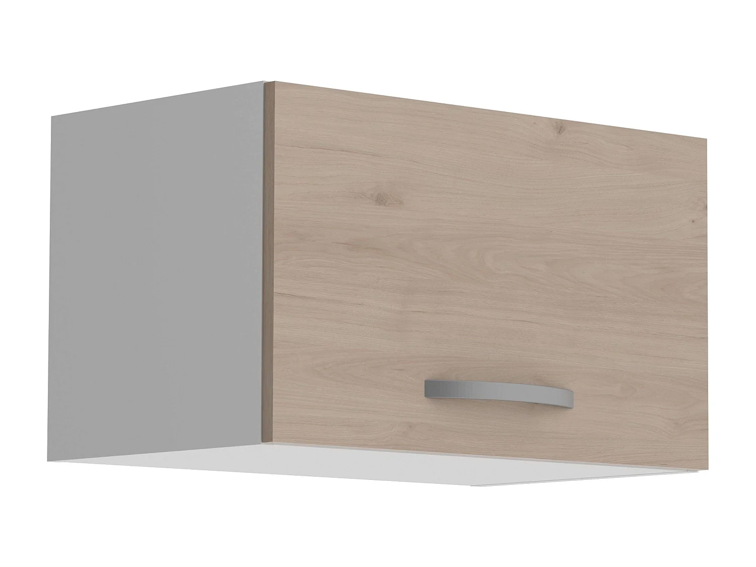 Pack Muebles Cocina Eko Moderno Blanco Mate/Roble Jackson Fregadero Horno