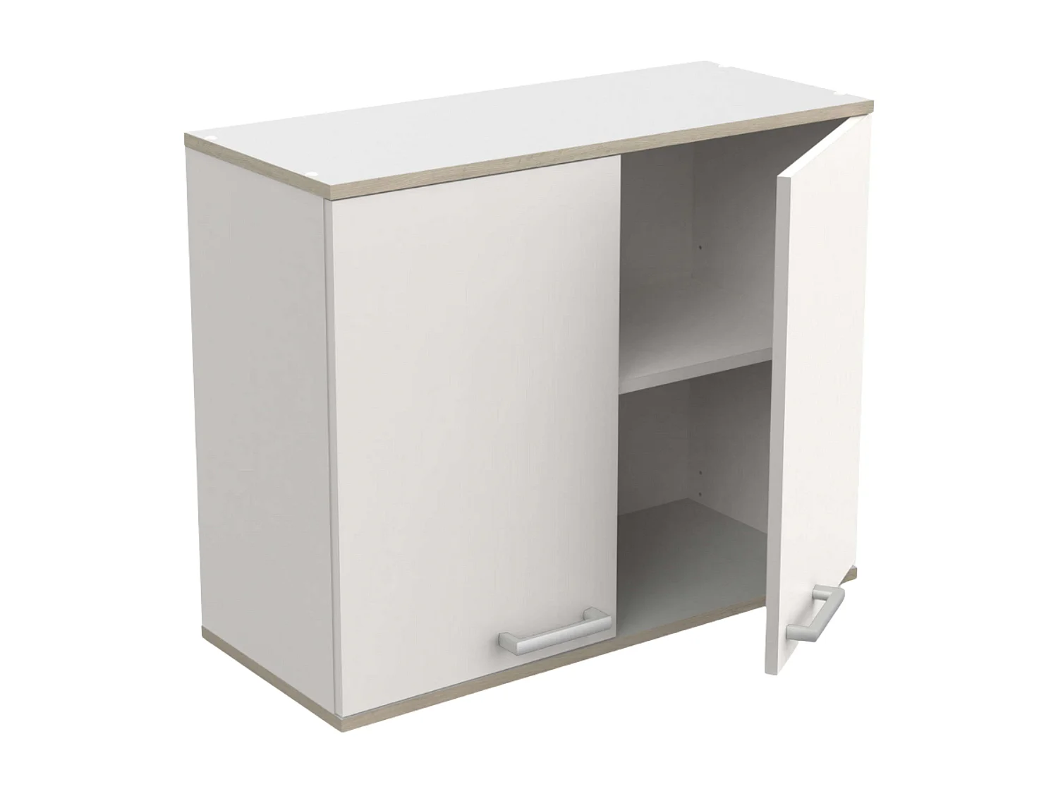 Módulo inferior cocina 3 puertas 2 cajones blanco mate moderno almacenaje