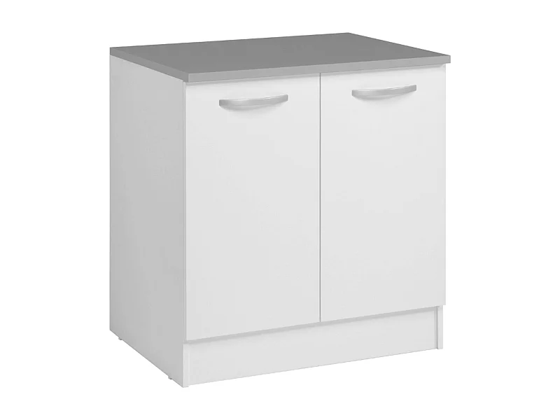 Módulo Inferior Cocina EKO 2 puertas Blanco Mate 80x60 cm