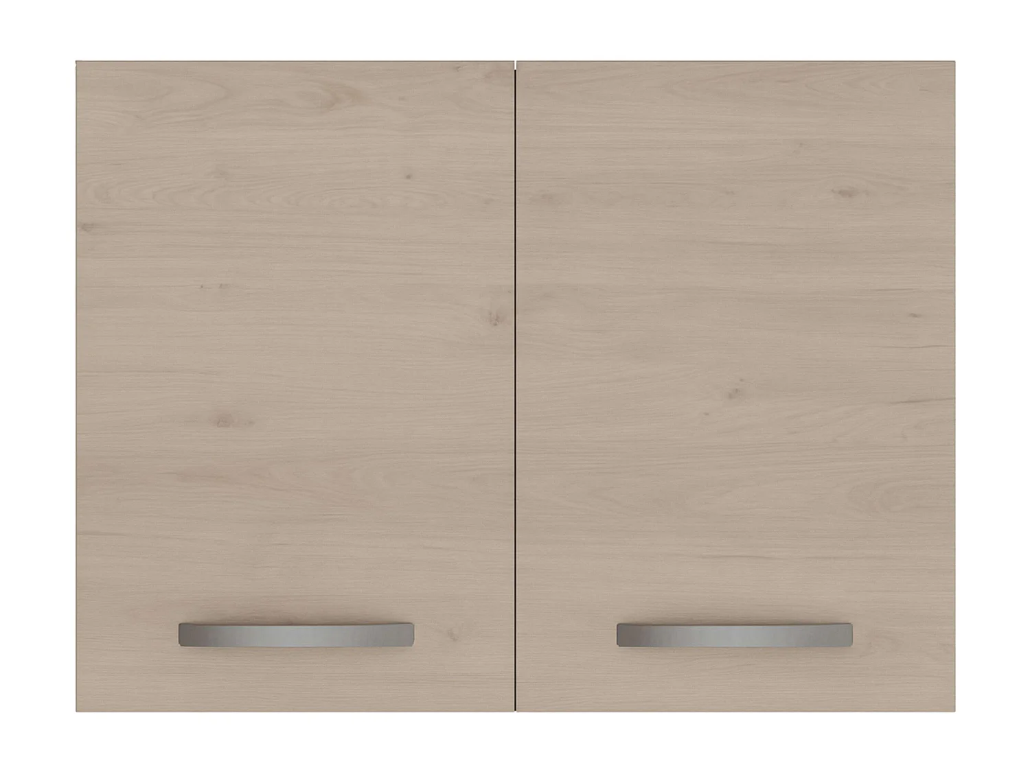 Meuble de cuisine 2 portes Eko en chêne Jackson et blanc, 80 x 35 cm