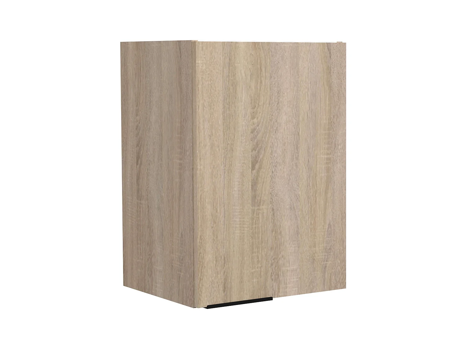 Module de cuisine Arko 1 porte, 1 étagère, bois clair/noir 40x57,9x35,6 cm