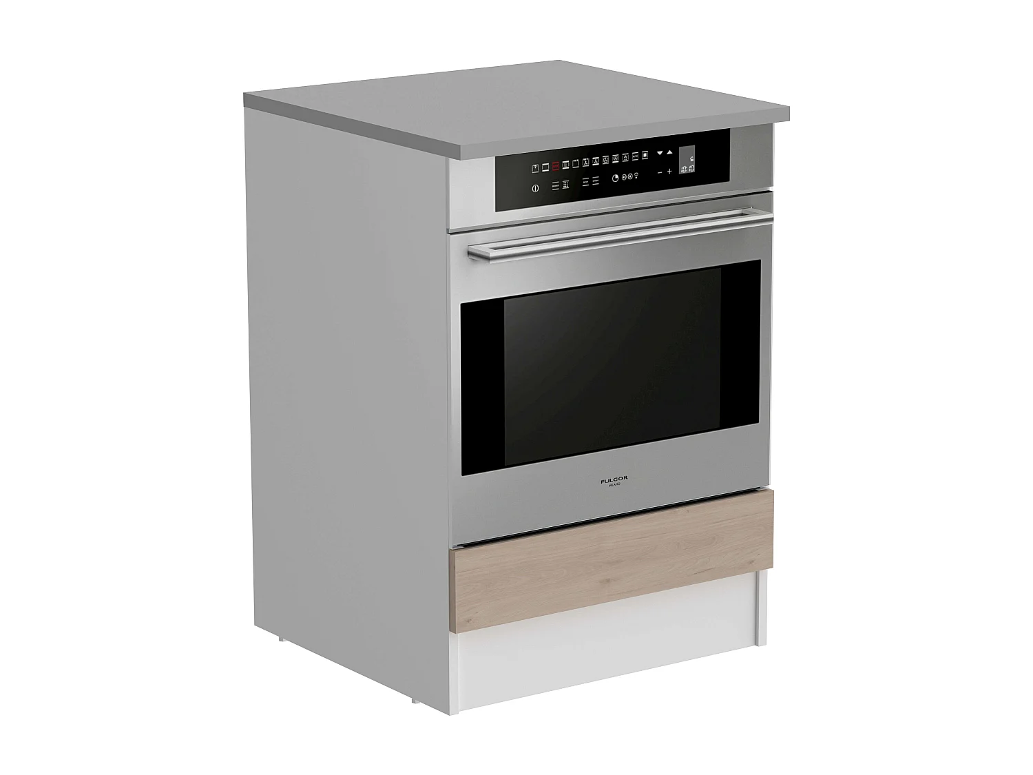 Module de cuisine Eko pour four Robe Jackson Blanc mat 60 cm