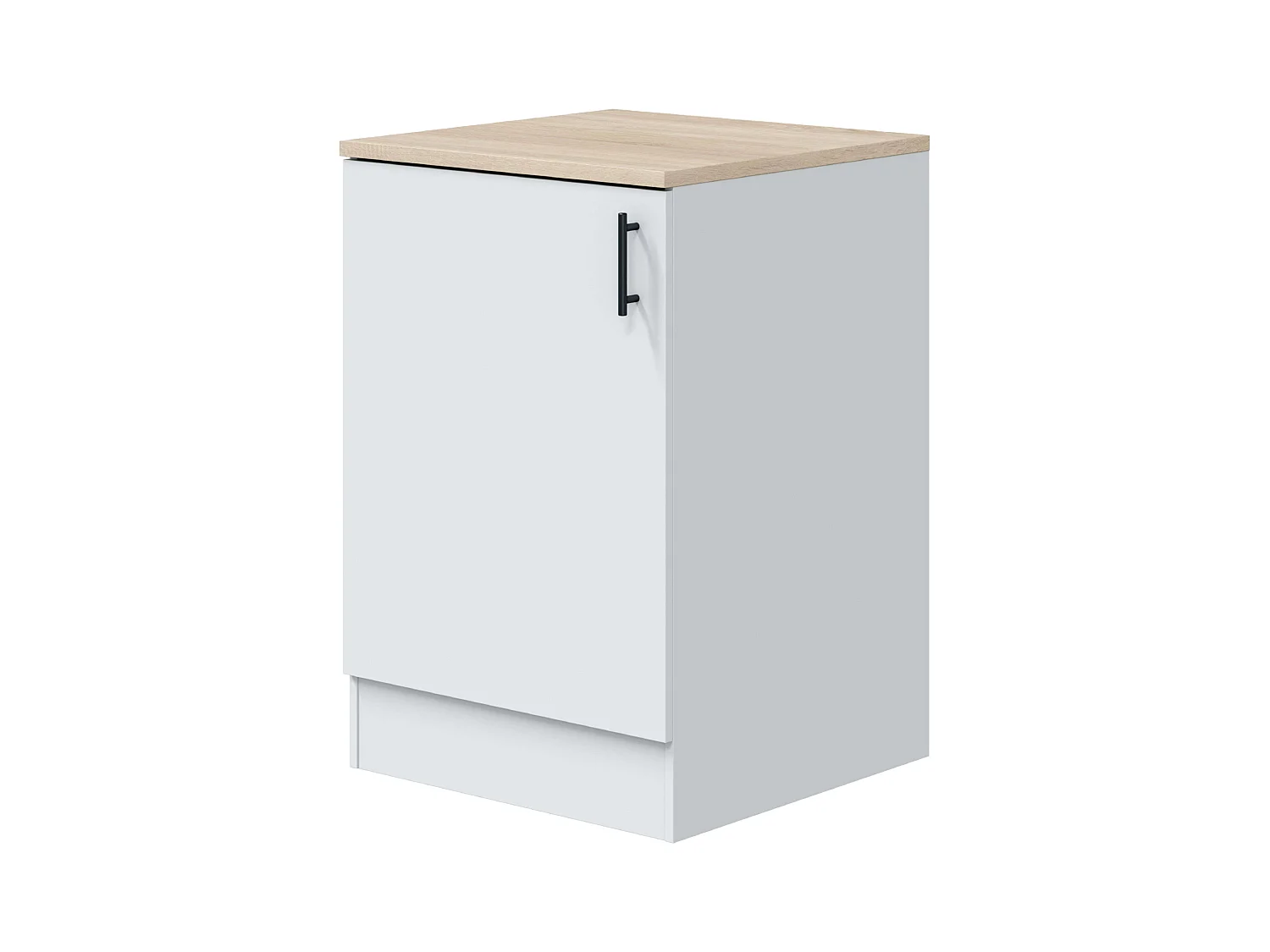 Módulo Inferior Cocina Kira 1 Puerta Reversible 1 Estante Blanco 60x90x60 cm