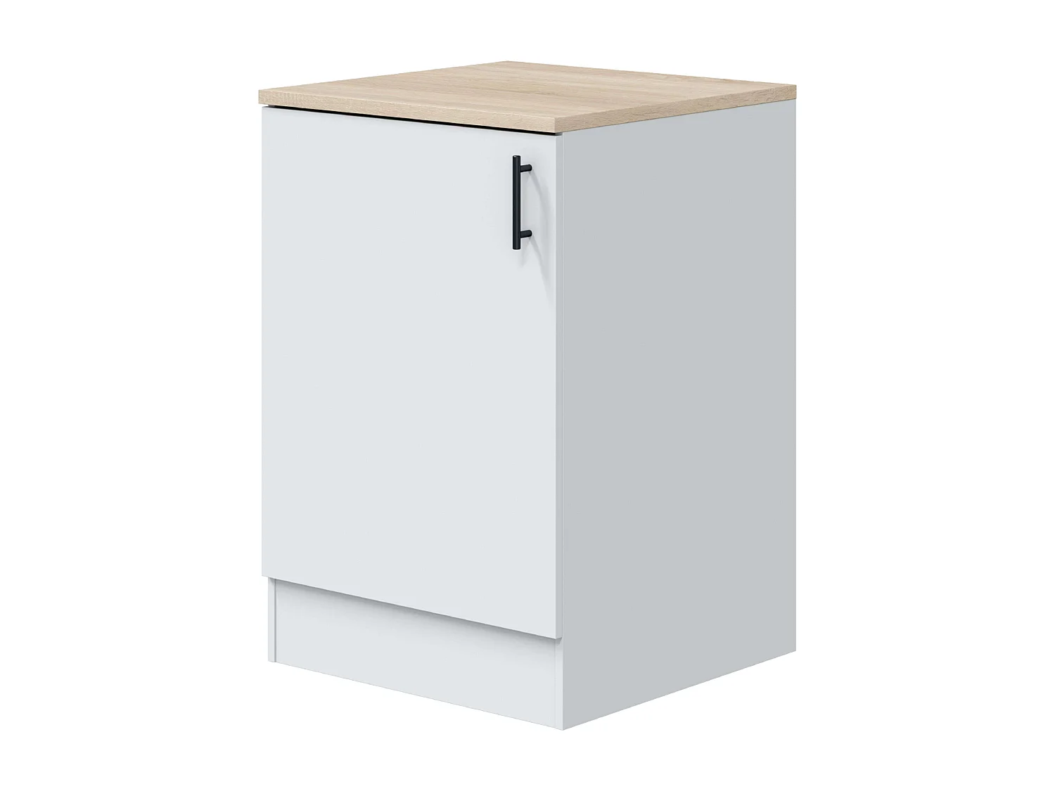 Módulo Inferior Cocina Kira 1 Puerta Reversible 1 Estante Blanco 60x90x60 cm
