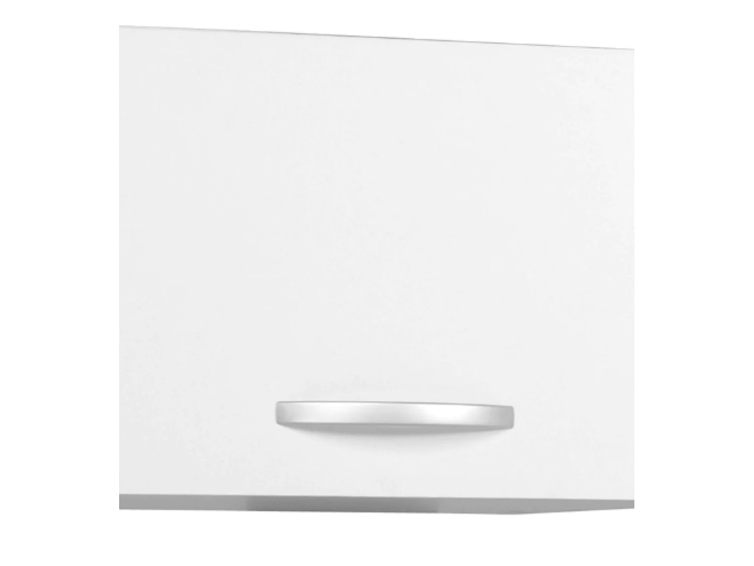 Module de hotte EKO 60 cm dans un meuble de cuisine moderne blanc mat
