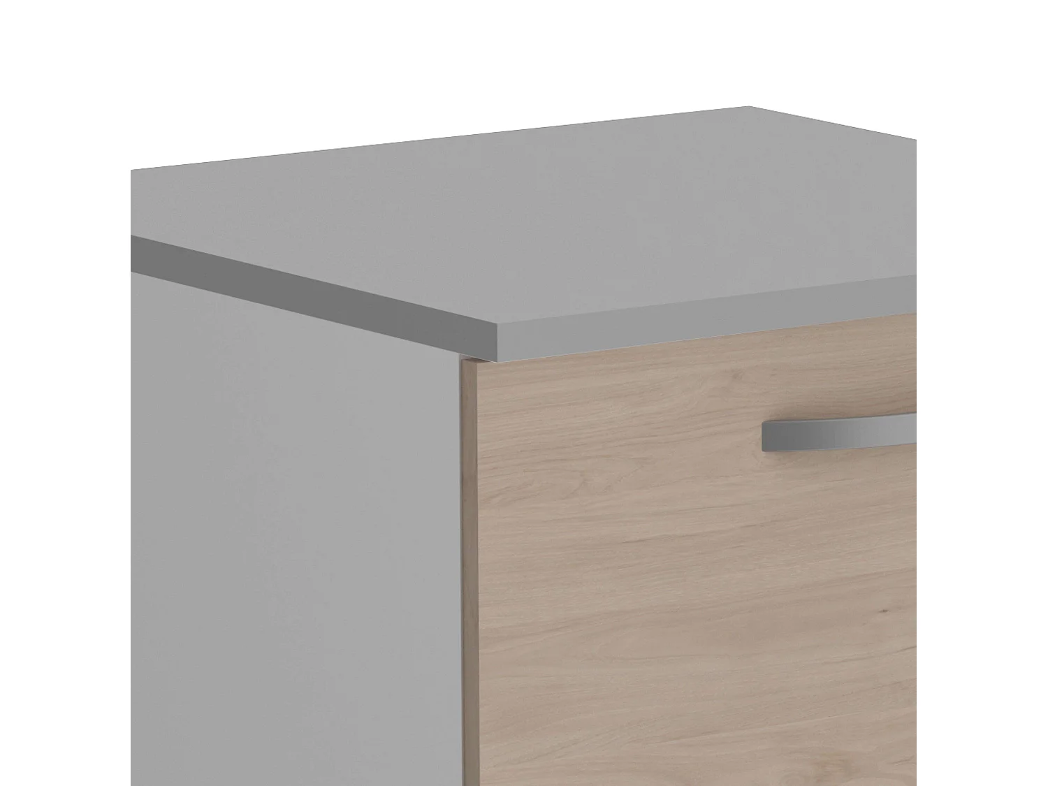 Módulo Cocina Inferior Eko Armario Blanco y Roble 60x60 cm