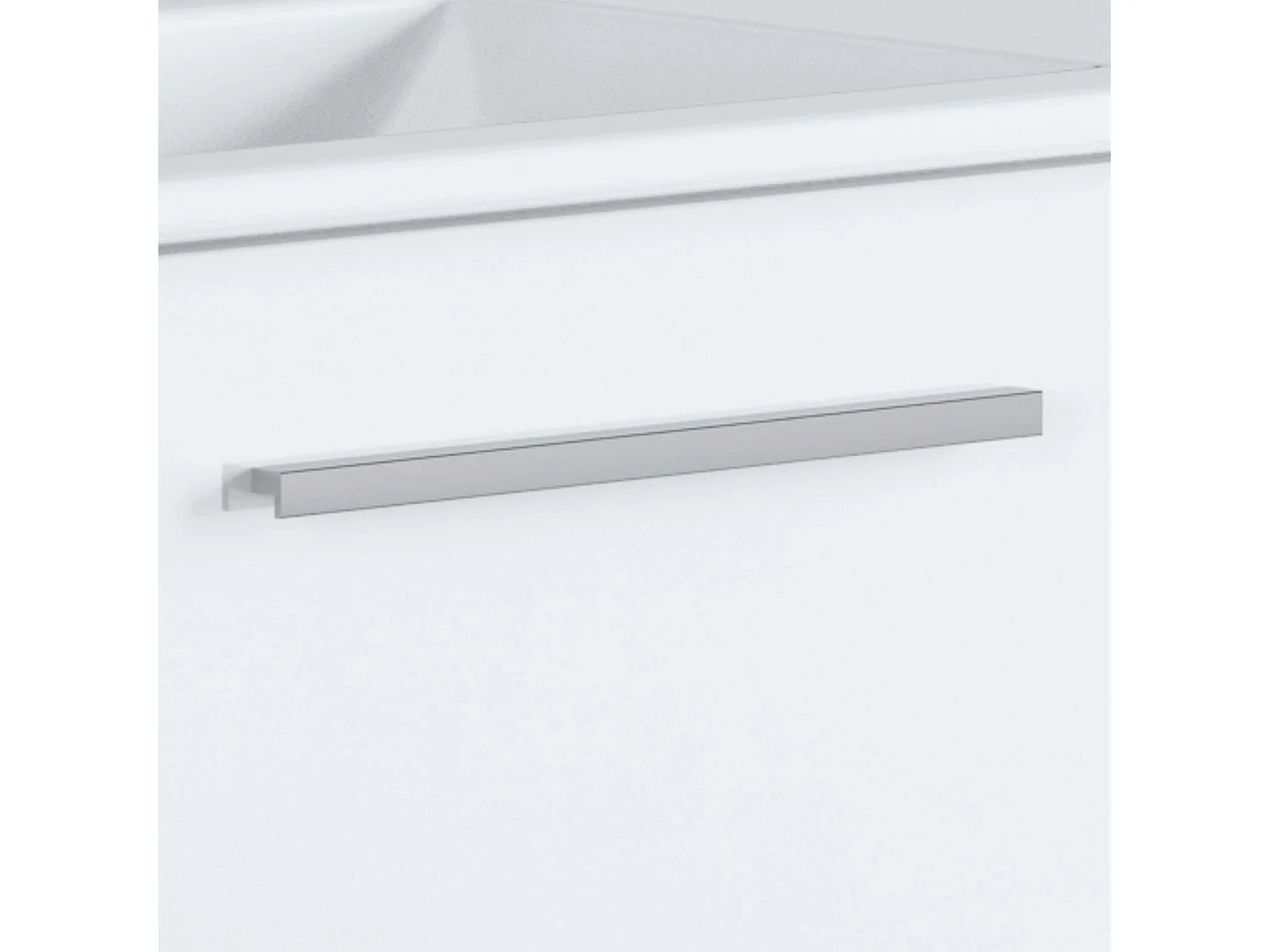 Mueble de Baño Suspendido Aruba Blanco 2 Cajones c/ Espejo 80x45x57 cm