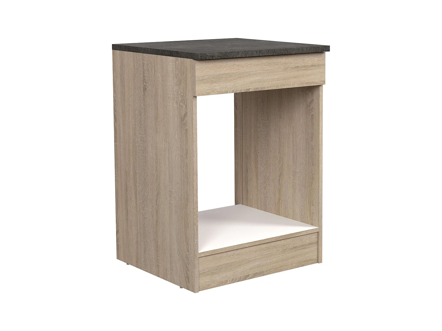 Módulo inf. horno Arko cocina madera clara y negro 60x86x60 cm