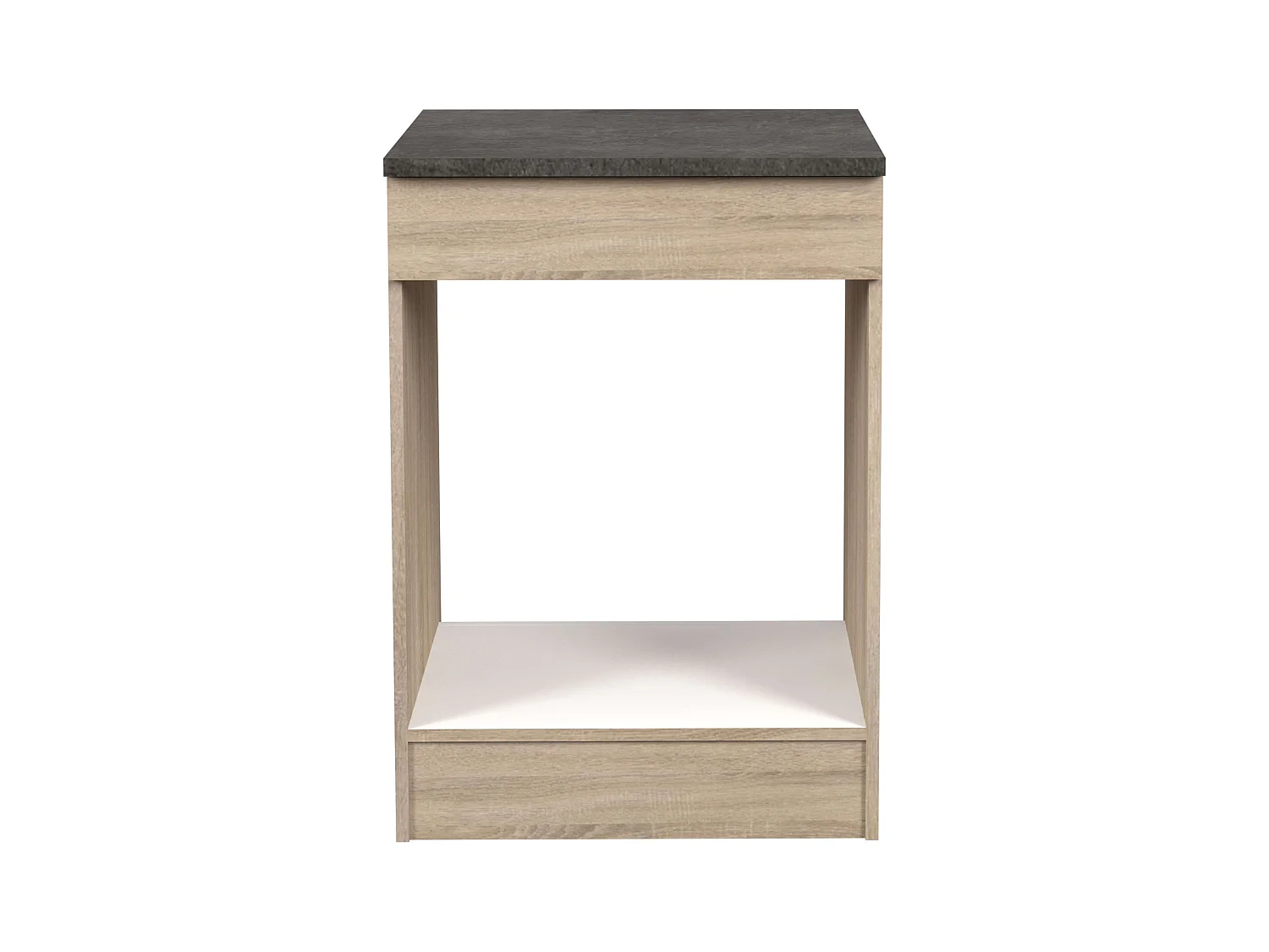 Módulo inf. horno Arko cocina madera clara y negro 60x86x60 cm