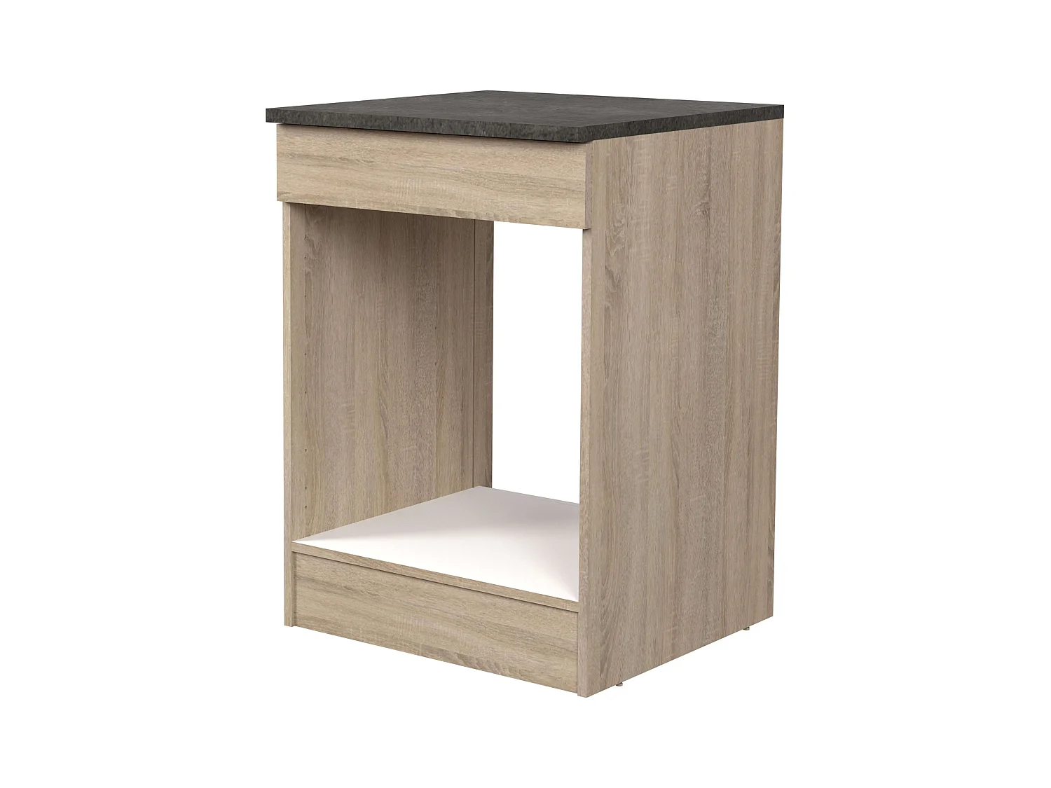 Módulo inf. horno Arko cocina madera clara y negro 60x86x60 cm