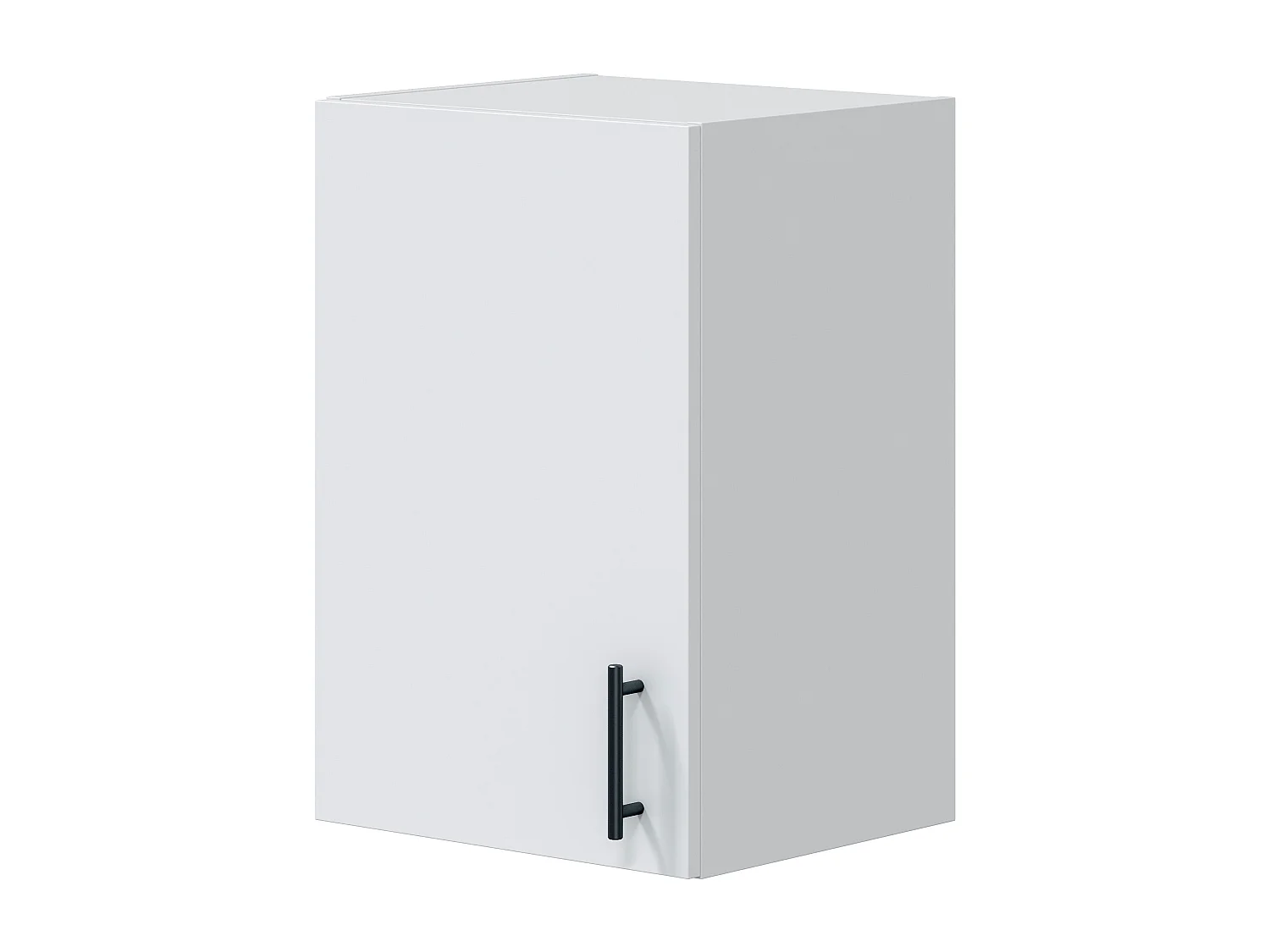 Meuble de cuisine Kira blanc brillant avec 1 porte réversible, 40 x 59 x 34 cm