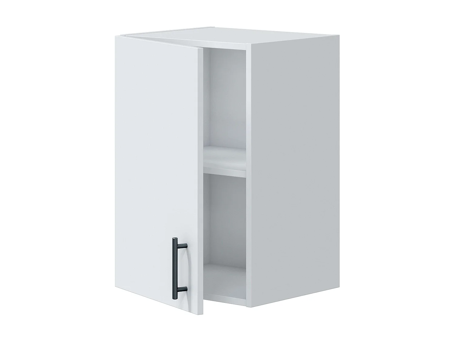 Meuble de cuisine Kira blanc brillant avec 1 porte réversible, 40 x 59 x 34 cm