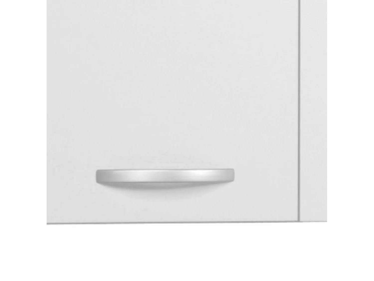 Meuble de cuisine 80 cm EKO 2 portes blanc mat rangement moderne
