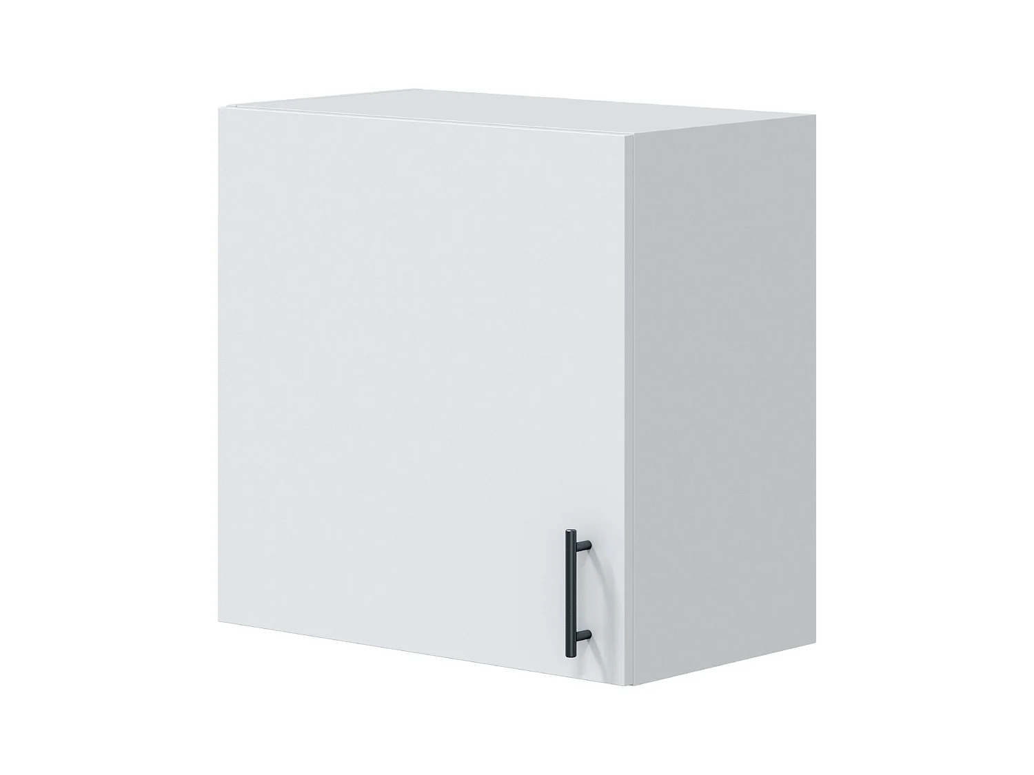 Module supérieur de cuisine Kira blanc brillant 1 porte 1 étagère 60 x 59 x 34 cm