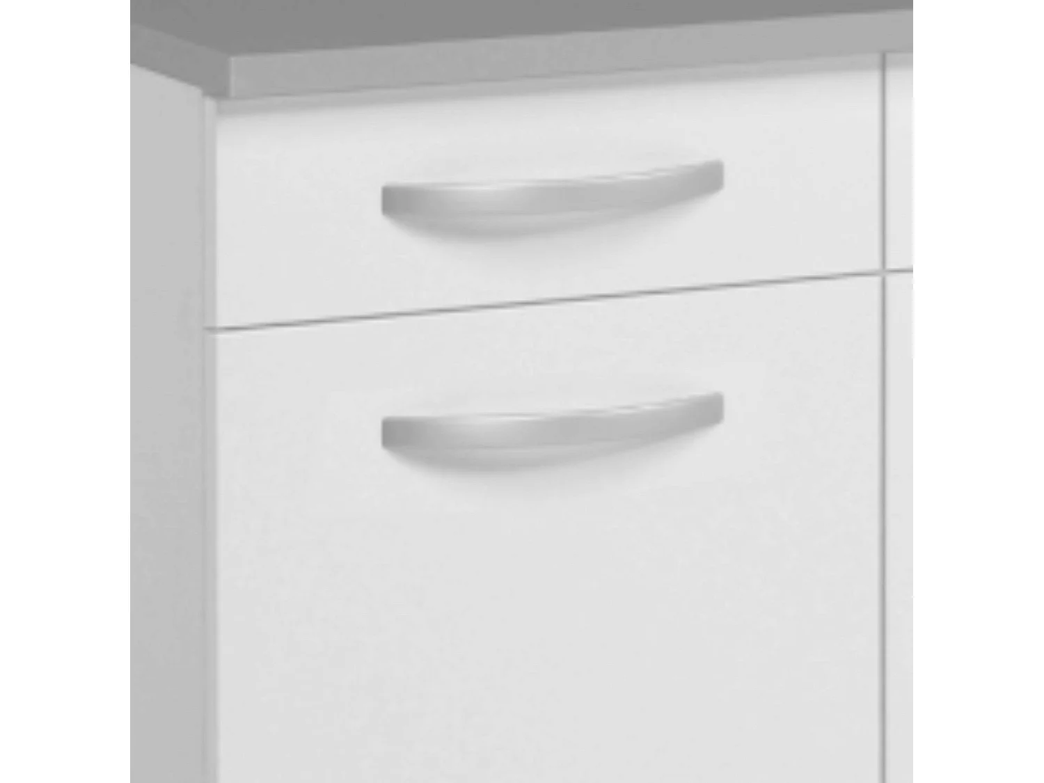 Módulo Inferior Cocina EKO 2 puertas 2 cajones Blanco Mate 80x60 cm