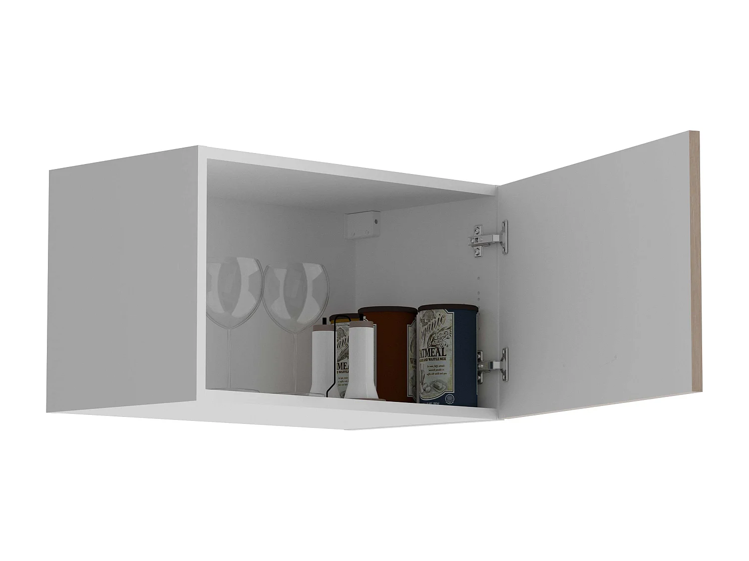 Módulo Cocina Sup. Eko 1P Roble Jackson/Blanco 60x36 cm