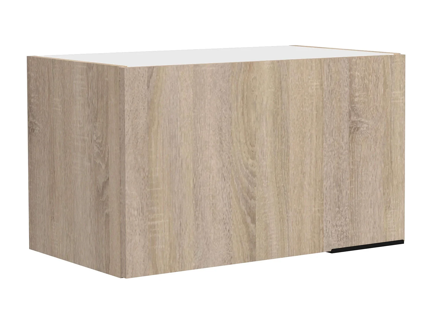 Module de cuisine supérieur Arko avec 2 portes, bois clair/noir, 60 x 35,6 x 35,6 cm