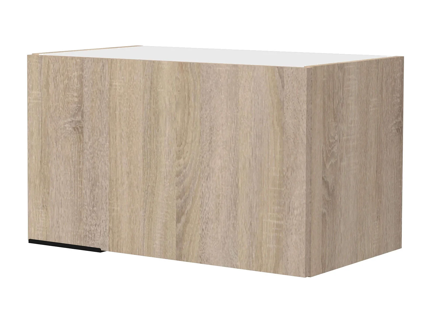 Module de cuisine supérieur Arko avec 2 portes, bois clair/noir, 60 x 35,6 x 35,6 cm