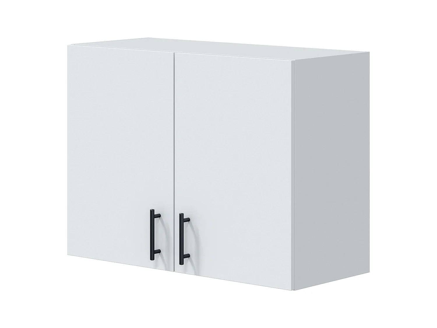 Module de cuisine suspendu Kira blanc brillant 2 portes 80x59x34 cm