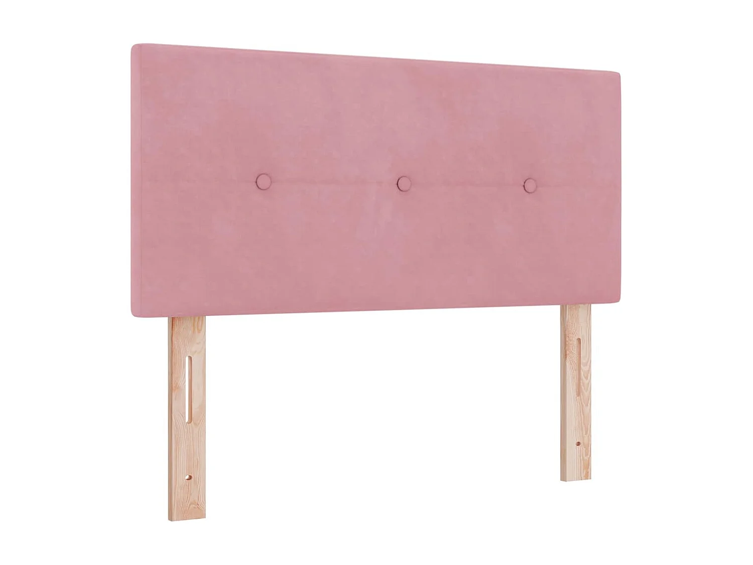 Lit simple adulte-Lit à ressorts à ressorts avec matelas Rose 100 x 200 cm tissu