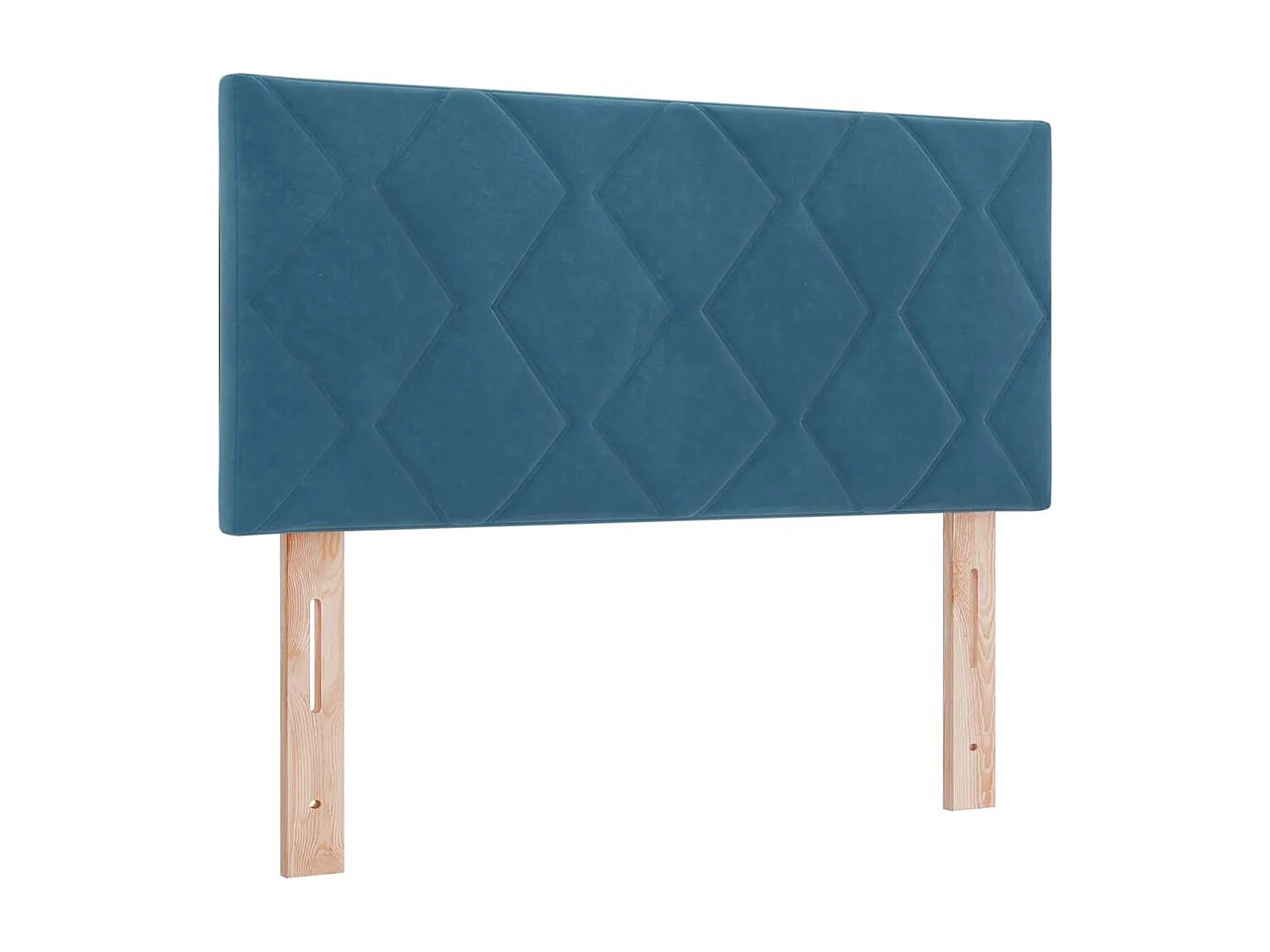 Cama de solteiro-Cama de adulto-Cama Box com colchão Azul Escuro 100 x 200cm Veludo SHL680985