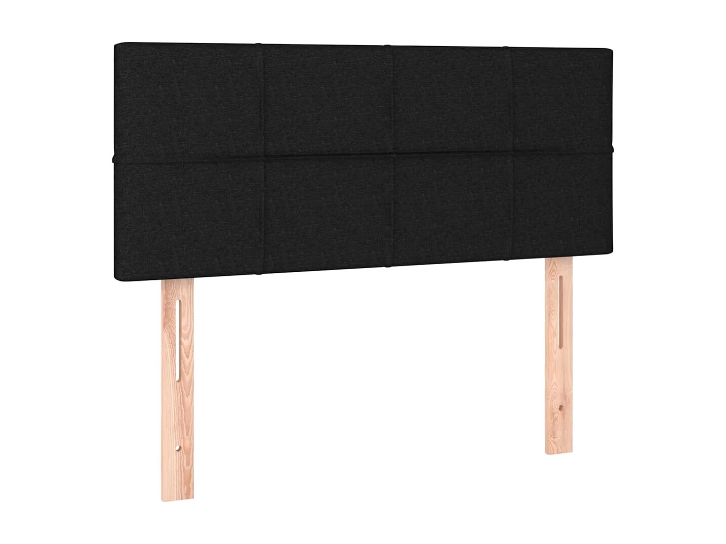 Cama individual-Cama para adultos-Cama box spring con colchón cuero sintético negro 90x190 cm SHL62225