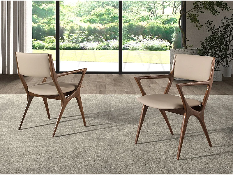 Stoel in imitatieleer nerts 4199 ANGEL CERDA