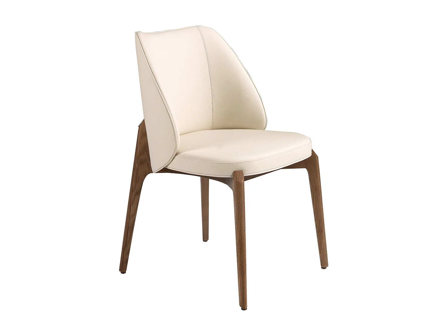 Chaise en similicuir crème 4207 ANGEL CERDA