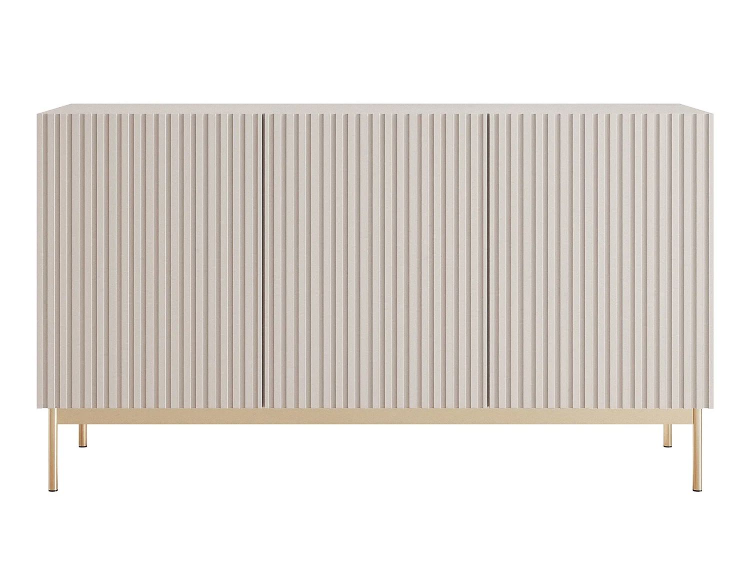 Buffet avec 3 portes et LED - gris cachemire 138 cm - LINEARIS