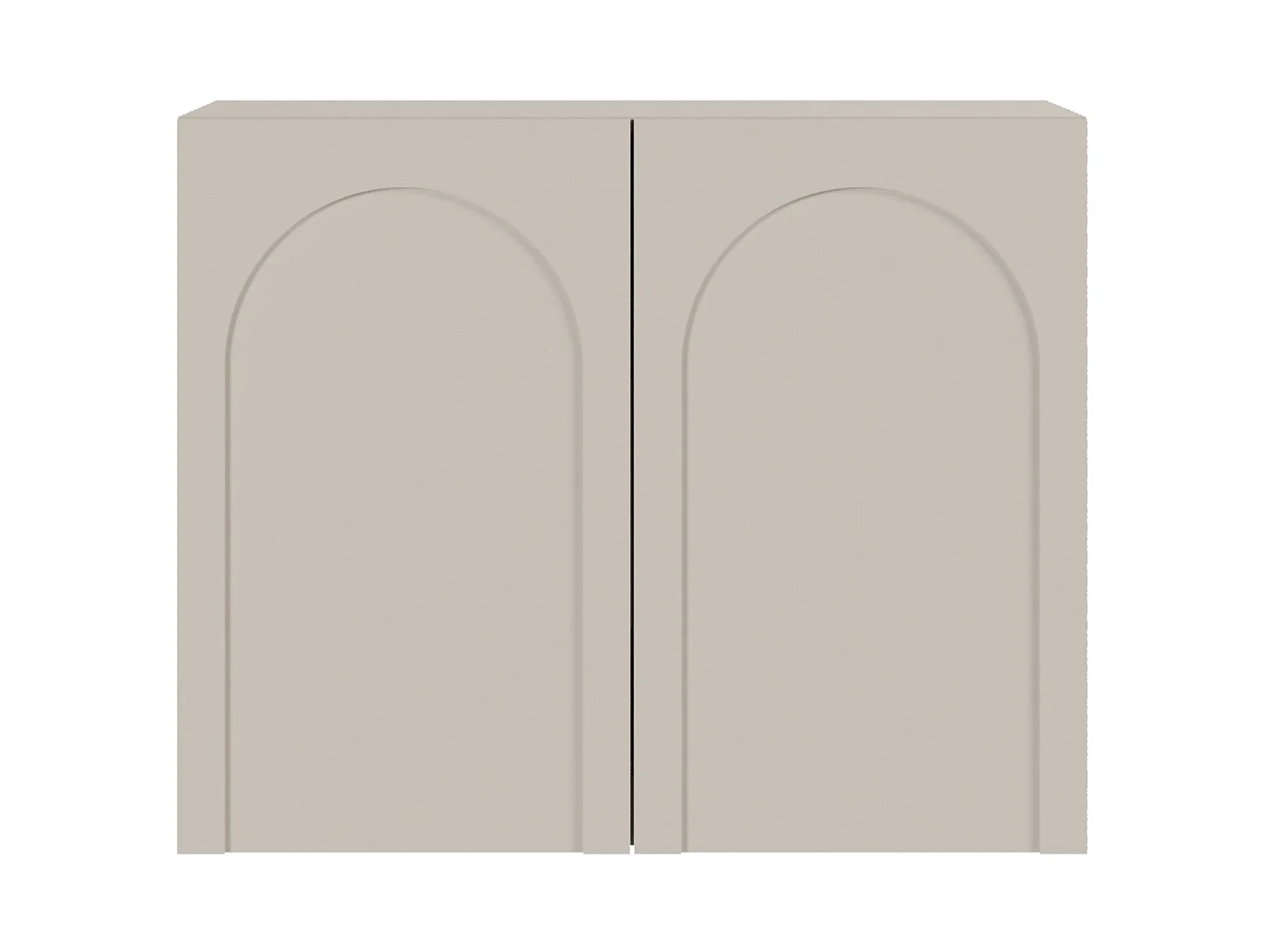 Dressoir met 2 deuren – booguitsparing – cachemgrijs – 100 cm – ARKADIA