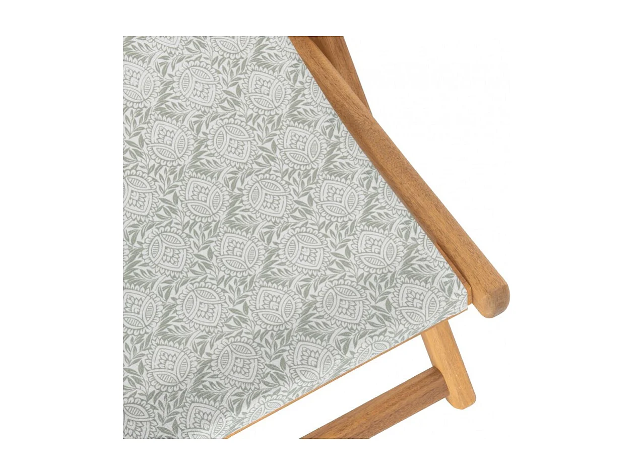 Toile de chilienne jardin motif amande vert clair - LUDIVINE 4284