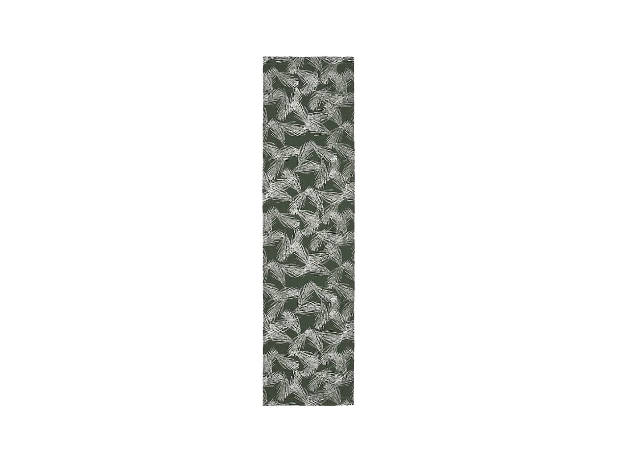 Toile de chilienne jardin motif d'aiguilles pin vert - LUDIVINE 4246