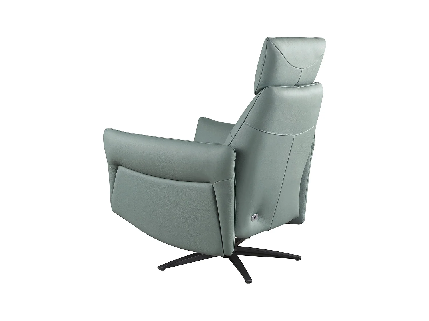 Türkisgrüner Lederdrehsessel Relax 5174 ANGEL CERDA