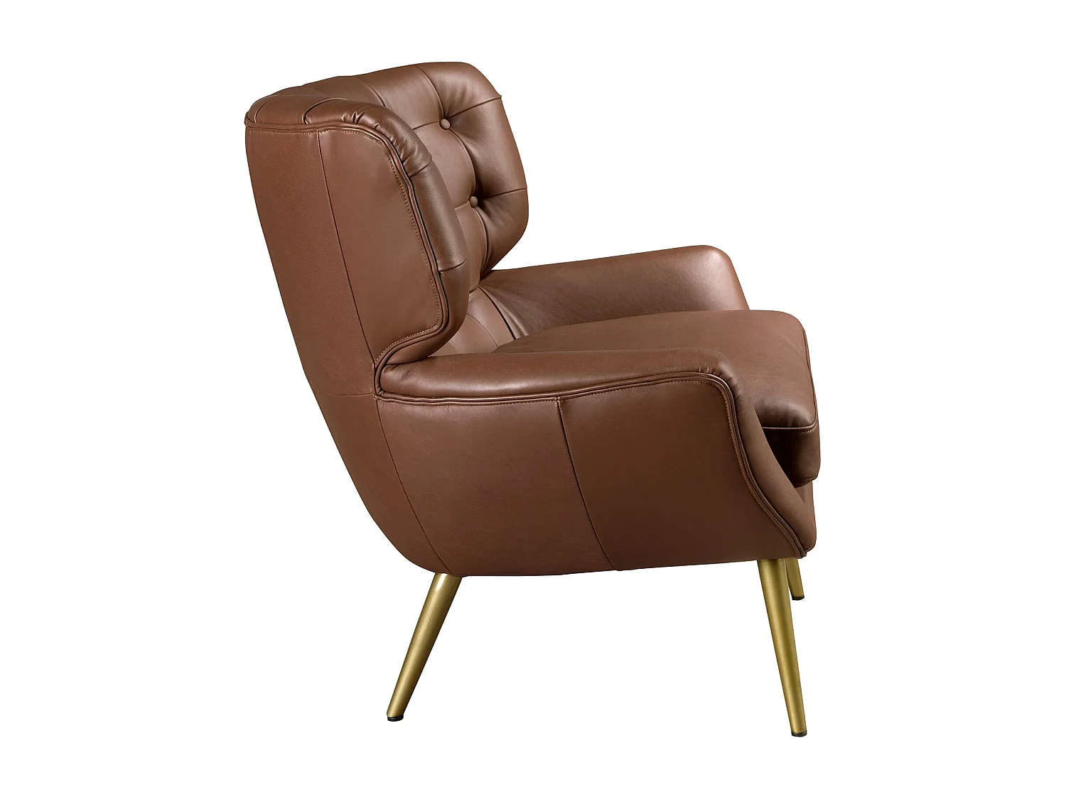 Fauteuil Chester cuir marron foncé 5165 ANGEL CERDA