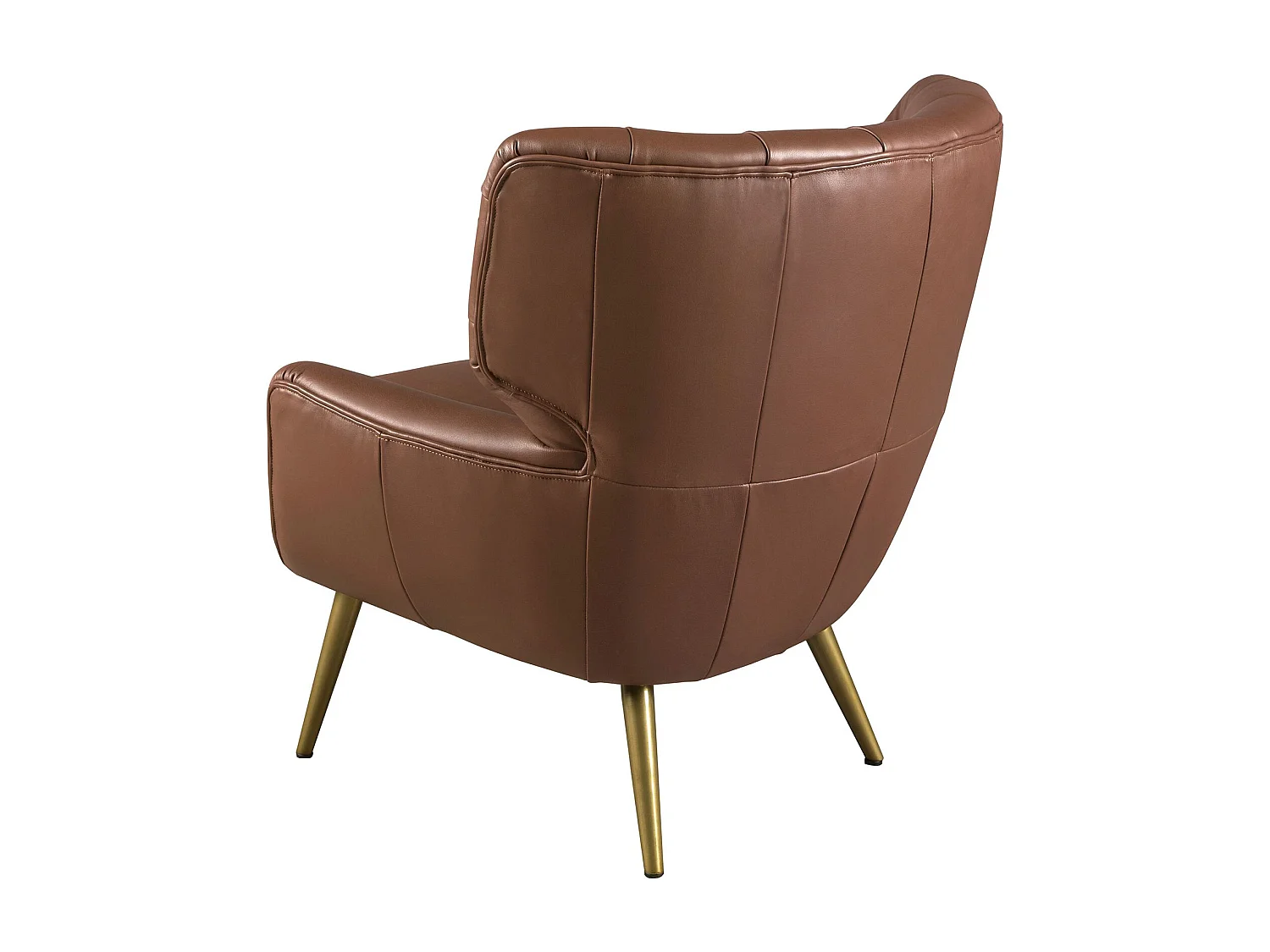 Fauteuil Chester cuir marron foncé 5165 ANGEL CERDA