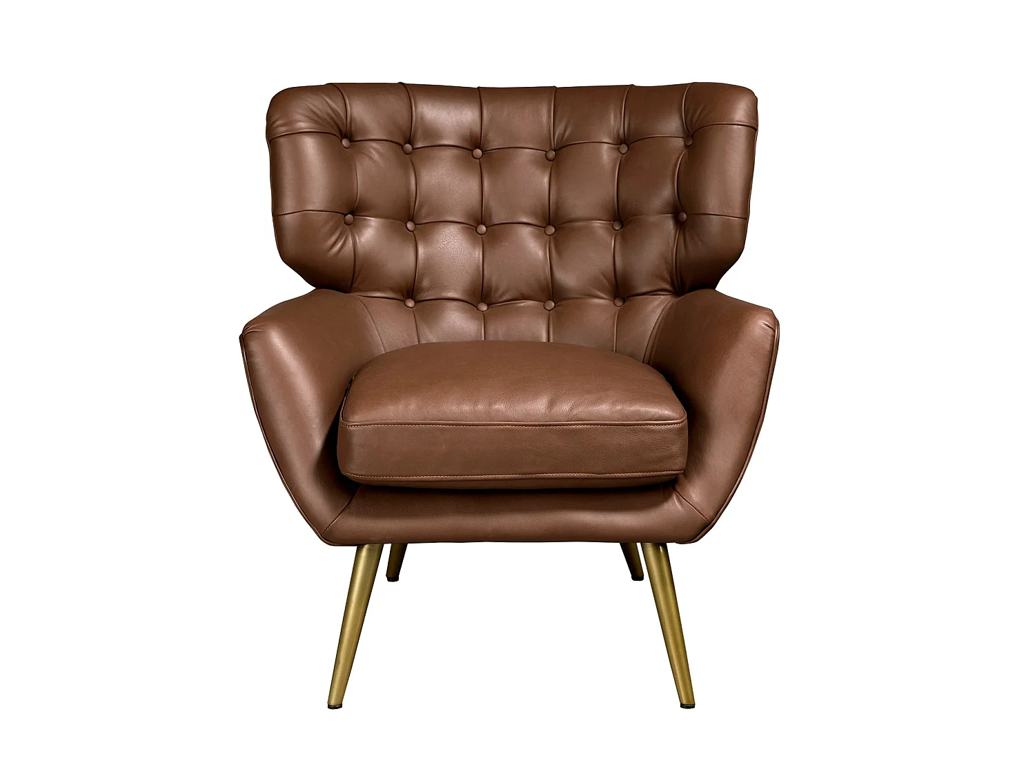 Poltrona Chester in pelle marrone scuro 5165 ANGEL CERDA