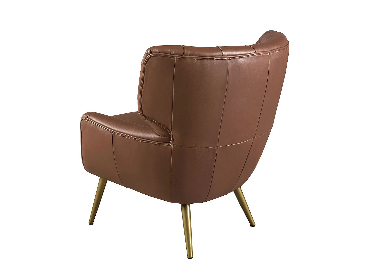 Fauteuil Chester cuir marron foncé 5165 ANGEL CERDA