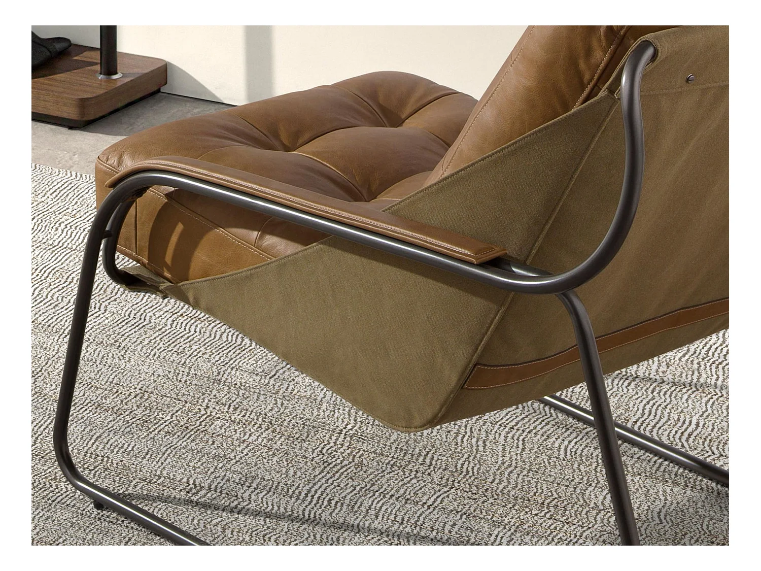 Brauner Ledersessel 5155 ANGEL CERDA