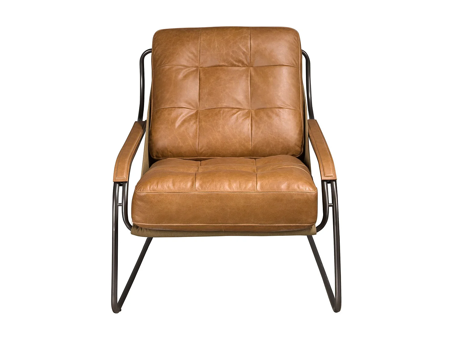 Fauteuil en cuir marron 5155 ANGEL CERDA